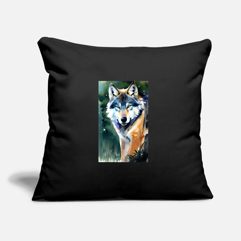 Wolf | Predator | Dog | Mystical Sofa pillowcase 17,3'' x 17,3'' (45 x 45 cm)