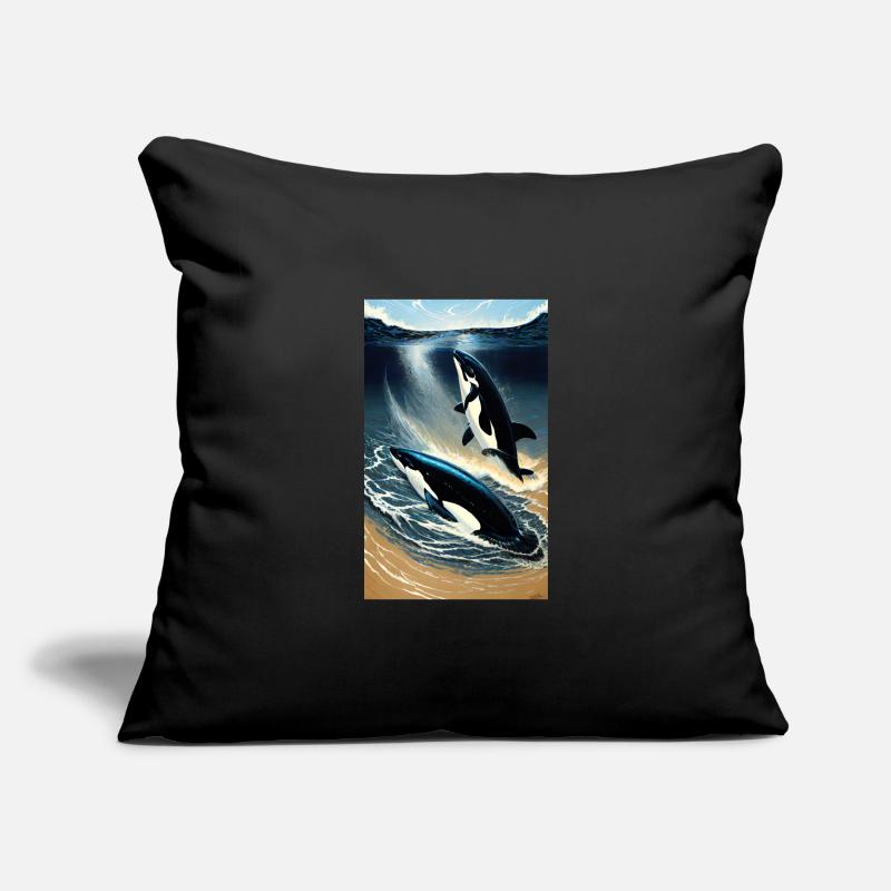 Orca | Wal | Killerwal | Meerestier | Ozean Sofakissenbezug 45 x 45 cm