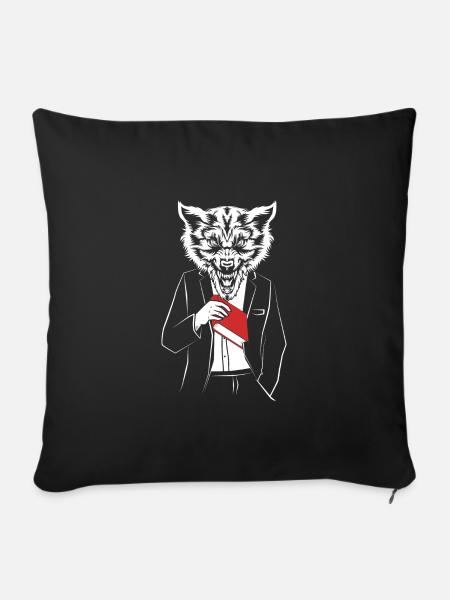 Werwolf - Sofakissenbezug 45 x 45 cm - Schwarz