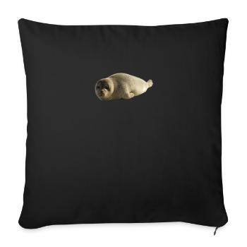 Puppy - Sofa pillowcase 17,3'' x 17,3'' (45 x 45 cm) - black - Front