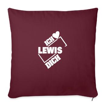 Couple Lewis - Sofakissenbezug 45 x 45 cm - Burgunderrot - Vorne