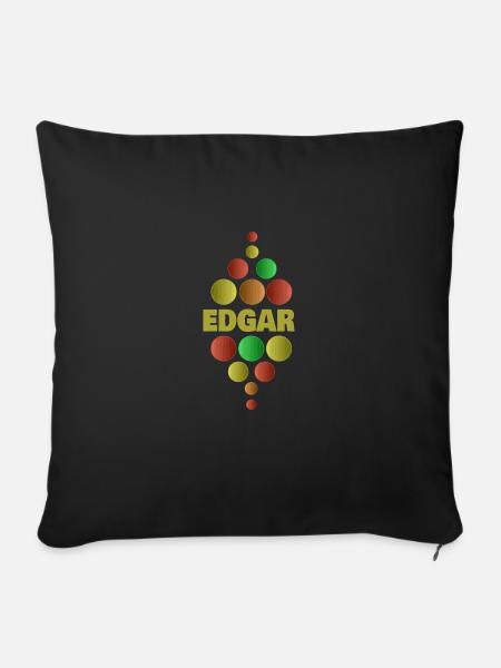 Erstklässler Edgar - Sofakissenbezug 45 x 45 cm - Schwarz
