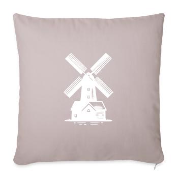 Classic windmill for grain and flour - Sofa pillowcase 17,3'' x 17,3'' (45 x 45 cm) - light taupe - Front
