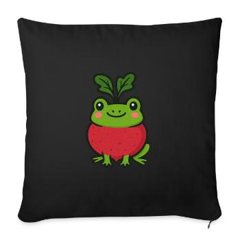 Sir Rübenquak - Housse de coussin décorative 45 x 45 cm - noir - Devant