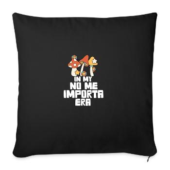 In My No Me Importa Era I Don't Care Spanish - Sofa pillowcase 17,3'' x 17,3'' (45 x 45 cm) - black - Front