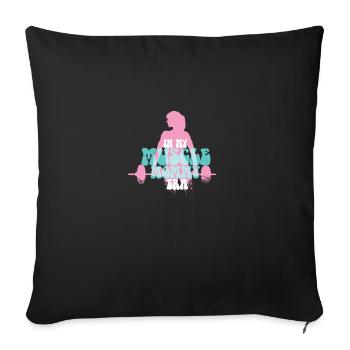 In My Muscle Mommy Era Mother's Day Personal - Sofa pillowcase 17,3'' x 17,3'' (45 x 45 cm) - black - Front