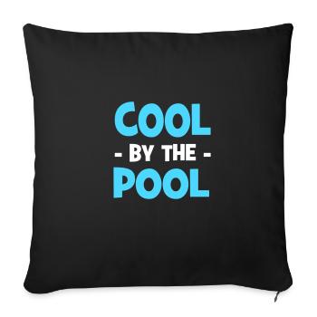 cool by the pool - Housse de coussin décorative 45 x 45 cm - noir - Devant