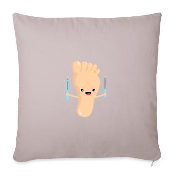 Podiatre podiatre - Housse de coussin décorative 45 x 45 cm - taupe clair - Devant