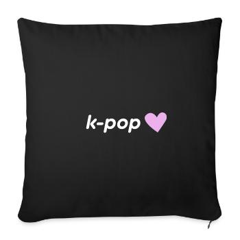K Pop Finger Pop coréen K-Pop Snap Music Gift - Housse de coussin décorative 45 x 45 cm - noir - Devant