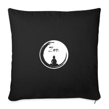 Zen-Blase - Sofakissenbezug 45 x 45 cm - Schwarz - Vorne