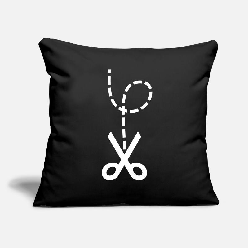 Ciseaux – Chagrin d’amour et conception de mèmes d’instruction Housse de coussin décorative 45 x 45 cm