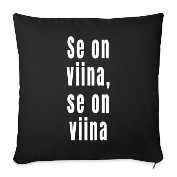 C’est de l’alcool, c’est de l’alcool - Housse de coussin décorative 45 x 45 cm - noir - Devant