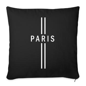 Black Line Betting - Sofa pillowcase 17,3'' x 17,3'' (45 x 45 cm) - black - Front