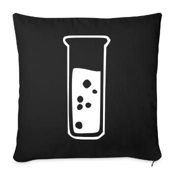 Test Tube Chemistry Chemist Gift - Sofa pillowcase 17,3'' x 17,3'' (45 x 45 cm) - black - Front