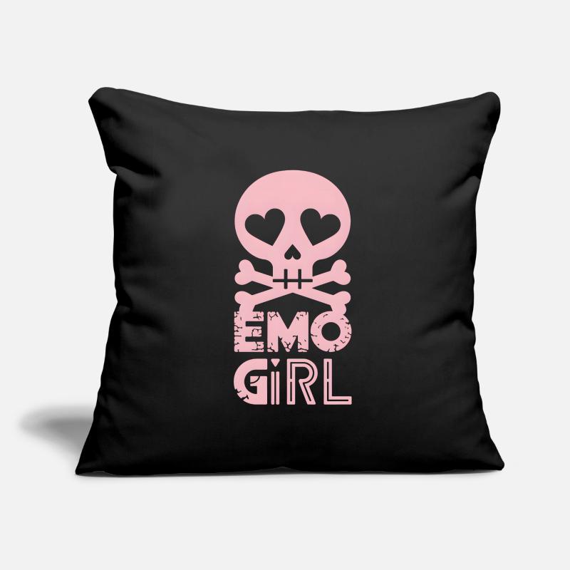 Fille emo ! Housse de coussin décorative 45 x 45 cm