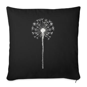 Pissenlit - Pissenlit - Nature - Housse de coussin décorative 45 x 45 cm - noir - Devant