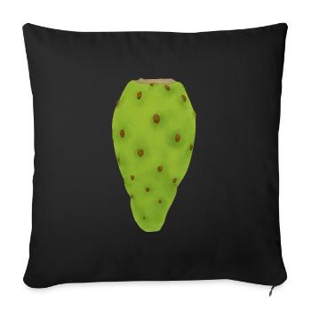 Figuier de Barbarie - Figuier de Barbarie Vert - Housse de coussin décorative 45 x 45 cm - noir - Devant