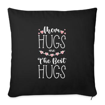 Petite amie câline d’amour - Housse de coussin décorative 45 x 45 cm - noir - Devant