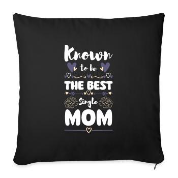 Parent, Mother, Father's Day, Offspring - Sofa pillowcase 17,3'' x 17,3'' (45 x 45 cm) - black - Front