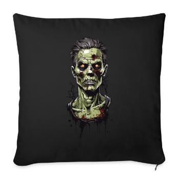 Horror Movie Night Zombie Ghoul Halloween - Sofa pillowcase 17,3'' x 17,3'' (45 x 45 cm) - black - Front
