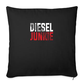 Diesel Junkie - Sofakissenbezug 45 x 45 cm - Schwarz - Vorne