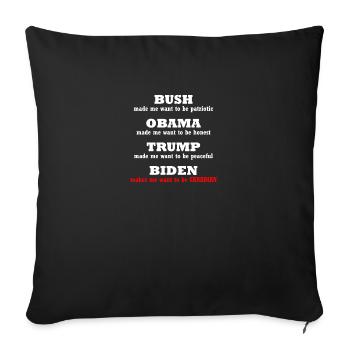 Anti Biden Political Tee For Republican - Sofa pillowcase 17,3'' x 17,3'' (45 x 45 cm) - black - Front