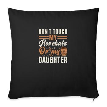 Salvador Beverage Funny Cinco De Mayo Horchata - Sofa pillowcase 17,3'' x 17,3'' (45 x 45 cm) - black - Front