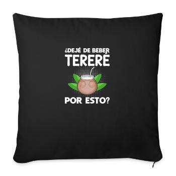 Deje De Beber Paraguayan Guarani Terere - Sofakissenbezug 45 x 45 cm - Schwarz - Vorne