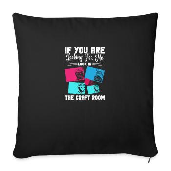Card Maker Crafting Supplies Kits for Adults - Sofa pillowcase 17,3'' x 17,3'' (45 x 45 cm) - black - Front