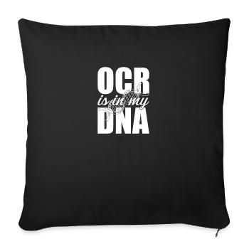 Obstacle Course Racing Gear - Sofa pillowcase 17,3'' x 17,3'' (45 x 45 cm) - black - Front