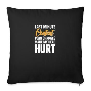 SMM Manager Accessoires Publicité Réseaux sociaux - Housse de coussin décorative 45 x 45 cm - noir - Devant