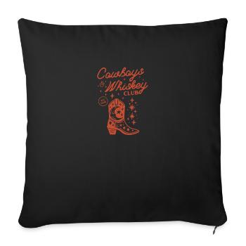 Country Cowboys And Tequila Rodeo Vintage Horse - Sofa pillowcase 17,3'' x 17,3'' (45 x 45 cm) - black - Front