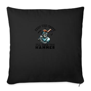 Keep The Candy I'll Take The Beer Halloween - Sofakissenbezug 45 x 45 cm - Schwarz - Vorne
