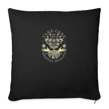 Mental Health Flower Celestial Gardening - Sofakissenbezug 45 x 45 cm - Schwarz - Vorne