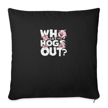 Who Let The Frogs Out Frog Lover - Sofakissenbezug 45 x 45 cm - Schwarz - Vorne