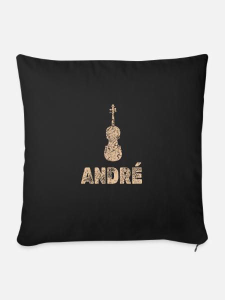 Cello André - Sofakissenbezug 45 x 45 cm - Schwarz