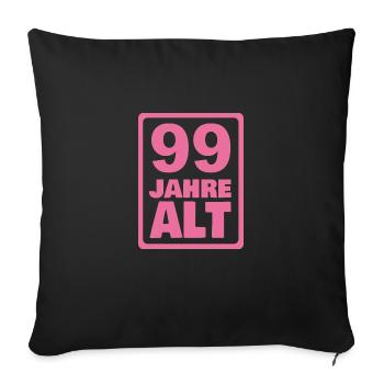 Jahr 99 - Sofakissenbezug 45 x 45 cm - Schwarz - Vorne
