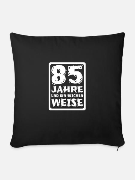 85 - Sofakissenbezug 45 x 45 cm - Schwarz