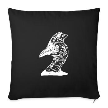 Australian Cassowary Ratite - Sofa pillowcase 17,3'' x 17,3'' (45 x 45 cm) - black - Front