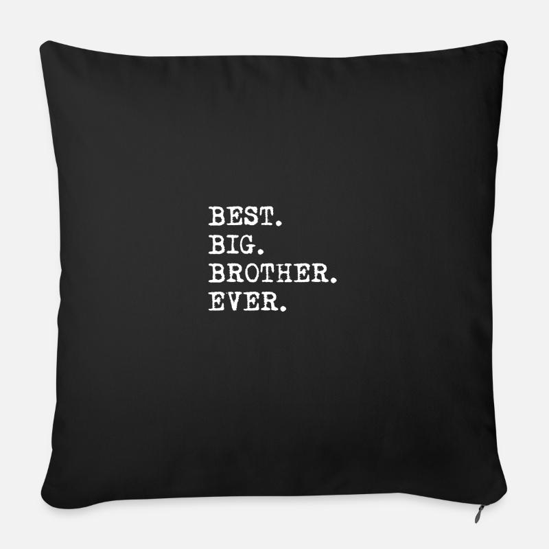 bester großer Bruder für immer Geschenkidee - Sofakissenbezug 45 x 45 cm - Schwarz