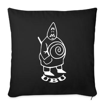 Father Ubu Figur Jarry - Sofakissenbezug 45 x 45 cm - Schwarz - Vorne