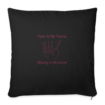 Scotland Bagpipe Bagpipe Musicien - Housse de coussin décorative 45 x 45 cm - noir - Devant