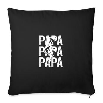 Feldhockeyspieler Papa Vater Feldhockey - Sofakissenbezug 45 x 45 cm - Schwarz - Vorne