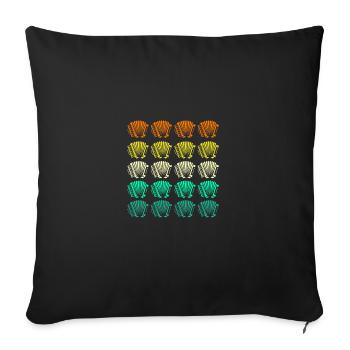 Accordion Player Accordion - Sofa pillowcase 17,3'' x 17,3'' (45 x 45 cm) - black - Front
