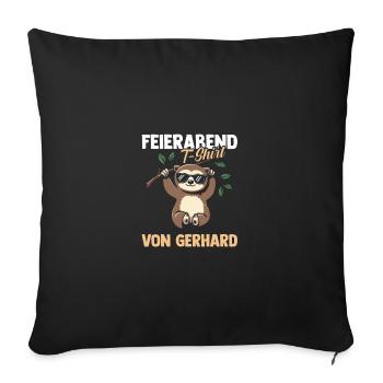 Paresseux Gerhard - Housse de coussin décorative 45 x 45 cm - noir - Devant