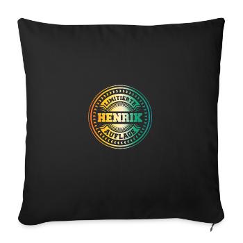 Henrik - Sofa pillowcase 17,3'' x 17,3'' (45 x 45 cm) - black - Front