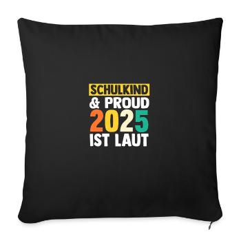Kita Farewell First Grade School Enrollment 2025 - Sofa pillowcase 17,3'' x 17,3'' (45 x 45 cm) - black - Front