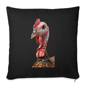 Turquie - Housse de coussin décorative 45 x 45 cm - noir - Devant