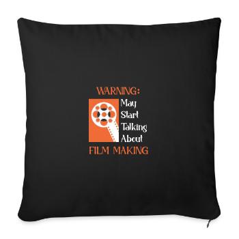 Cinéaste Réalisateur Producteur Directeur de la photographie - Housse de coussin décorative 45 x 45 cm - noir - Devant