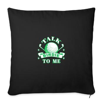 Golf Golfers Golfers - Sofa pillowcase 17,3'' x 17,3'' (45 x 45 cm) - black - Front